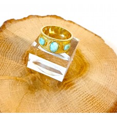 Γυναικείο ασημένιο δαχτυλίδι επίχρυσο με ζιργκόν (SR25)